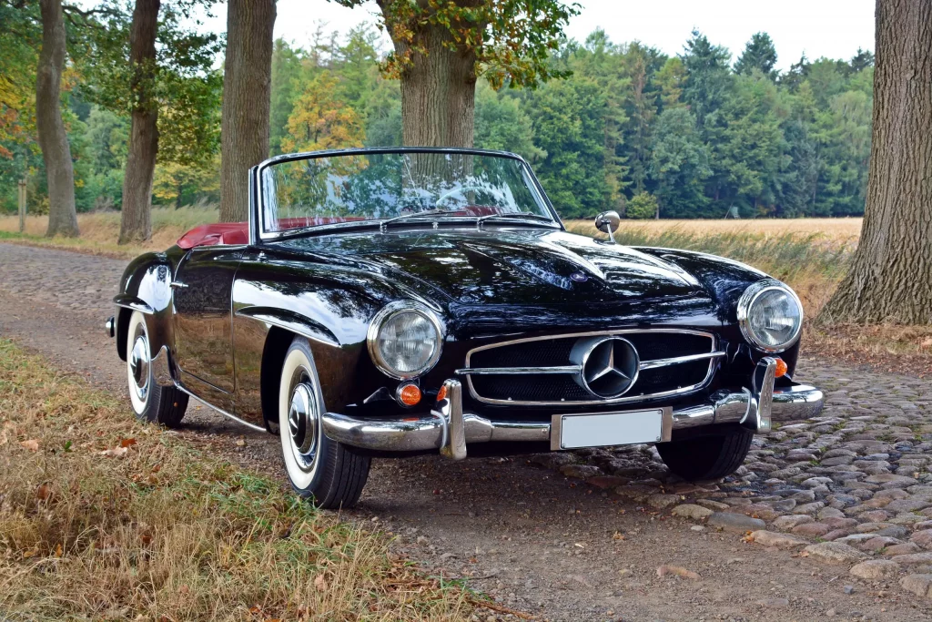 Ein Mercedes Oldtimer in bestem Zustand